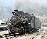 芭石鉄道の蒸気機関車