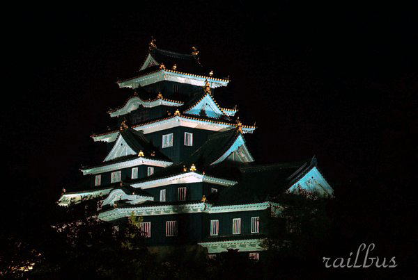 岡山城夜景