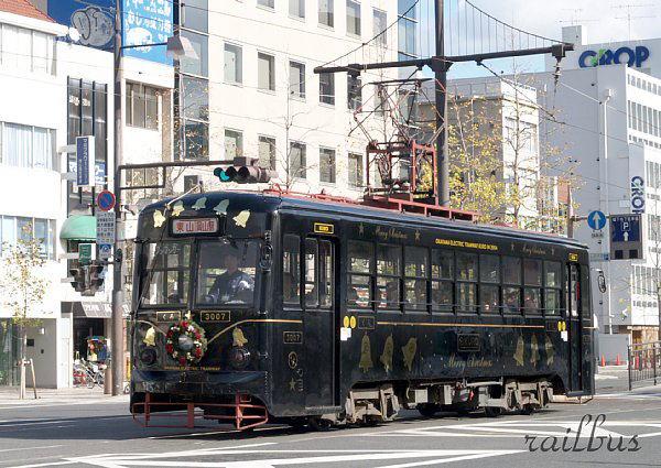 岡山電気軌道KURO, クリスマス電車