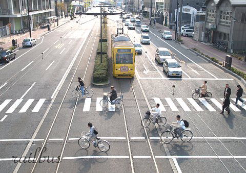 岡山電気軌道柳川自転車