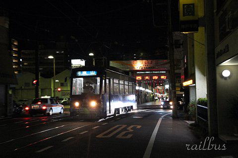 岡山電気軌道西大寺町夜景