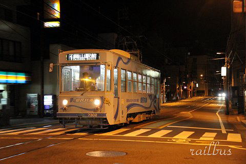 岡山電気軌道西大寺町夜景