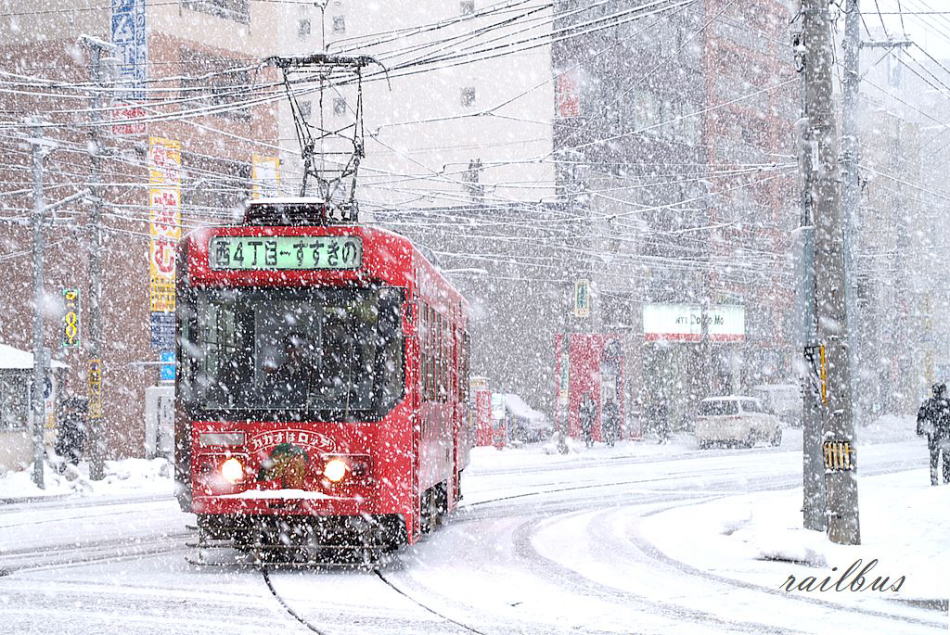 札幌市電雪景色