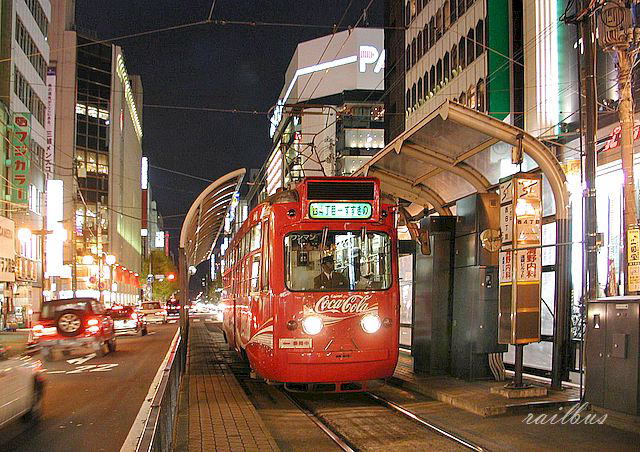 札幌市電西4丁目夜景