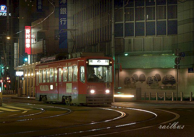 函館市電函館駅前夜景