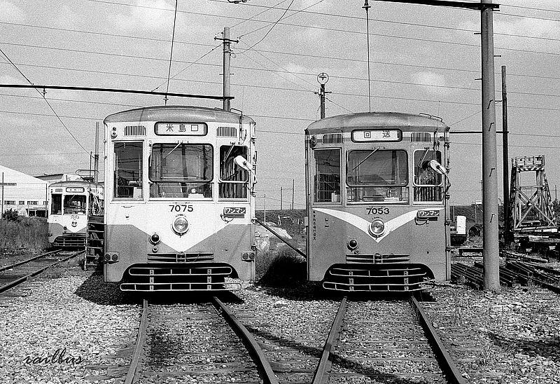 加越能鉄道米島口車庫