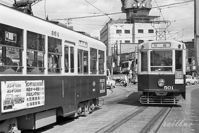 長崎電軌西浜町1968年
