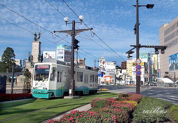 鹿児島市電芝生軌道
