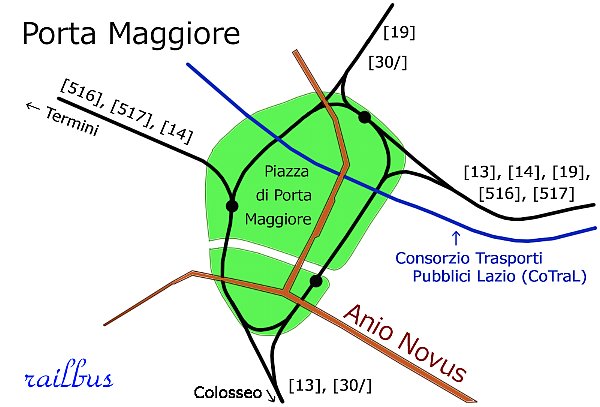 Rome tram map
