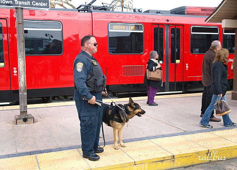 San Diego Tram Old town 犬