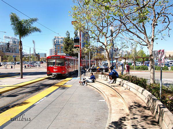 San Diego Tram 12th bench