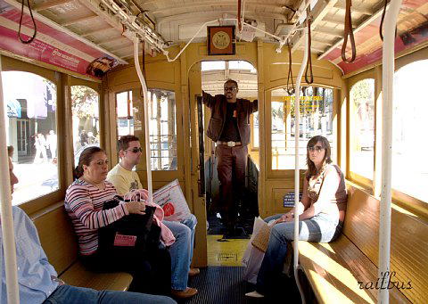 San Francisco Cable Car California Line Interior