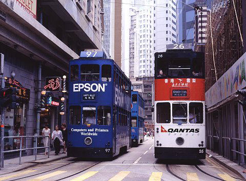 香港トラム上環