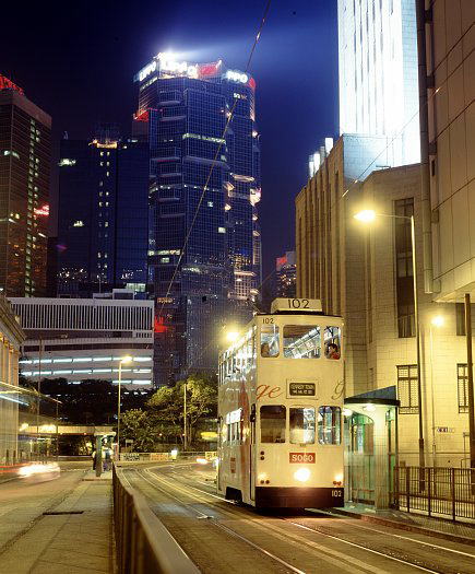 香港のトラム金鐘