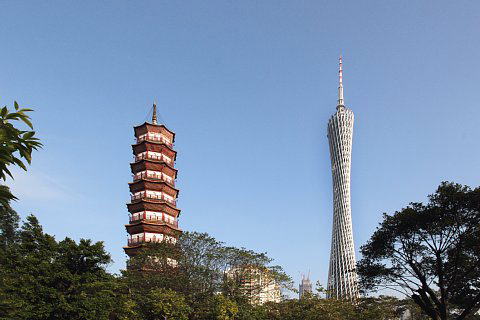 広州赤崗塔と広州塔