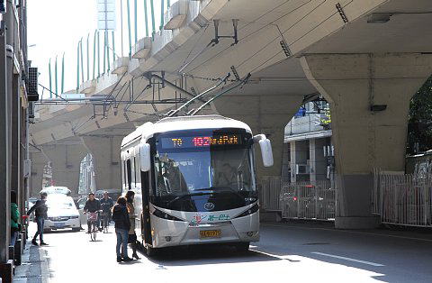 広州のトロリーバス, 人民南路