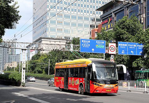 広州のトロリーバス, 中山五路