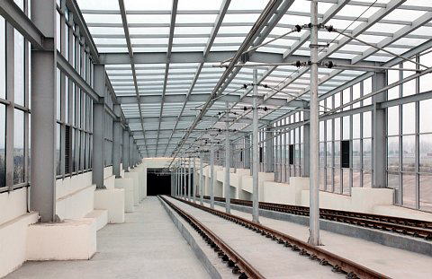 南京河西有軌電車, 秦新路車庫