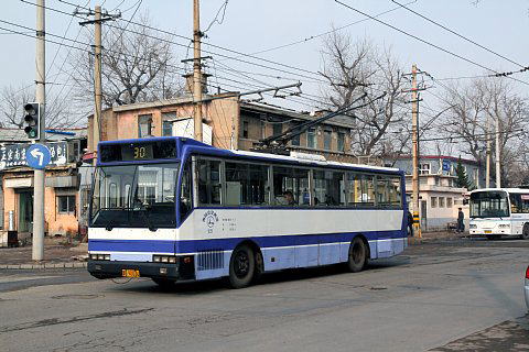 青島トロリーバス、勝利橋