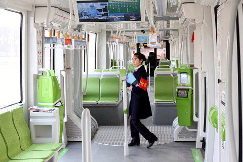 蘇州のトラム, 車内
