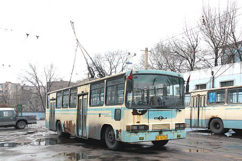 太原トロリーバス、官地煤砿線車庫
