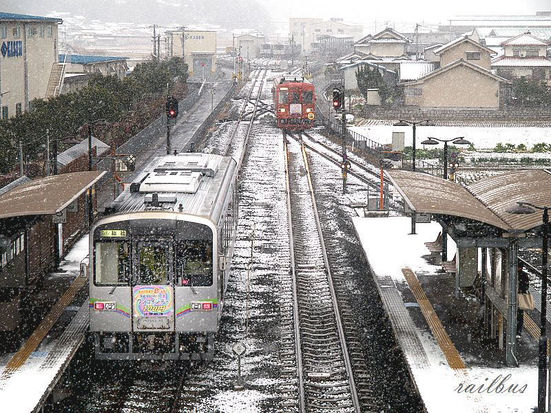 井原鉄道早雲の里荏原雪