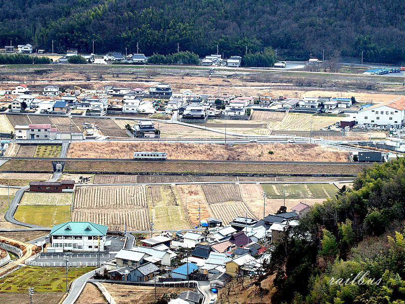 井原鉄道高越山からの眺め