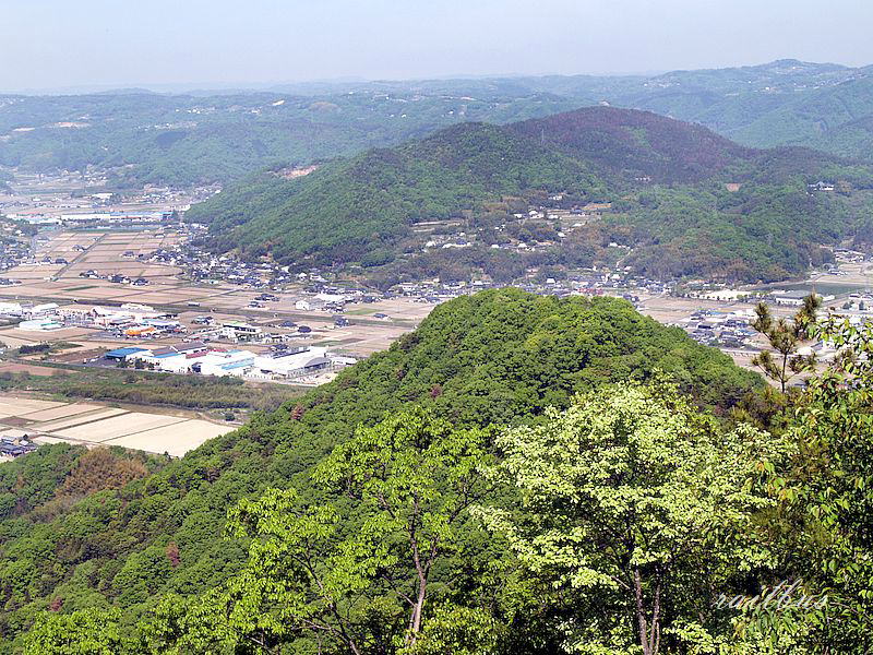 井原鉄道伽藍山眺望