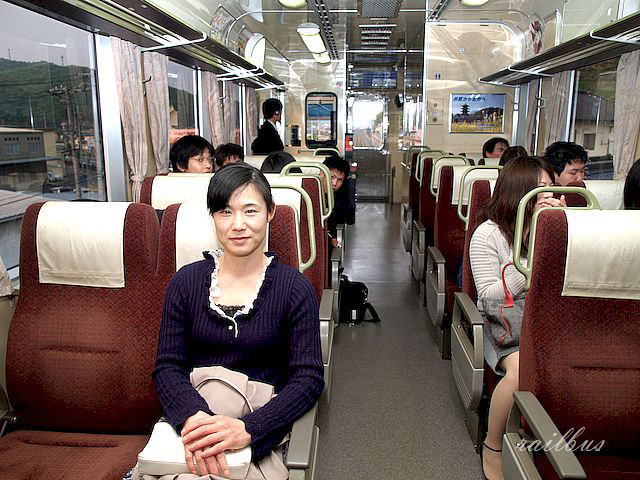 井原鉄道車内